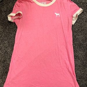 Pink pajama sleep shirt